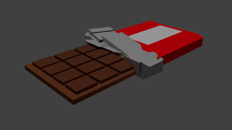 Model of Chocolate bar