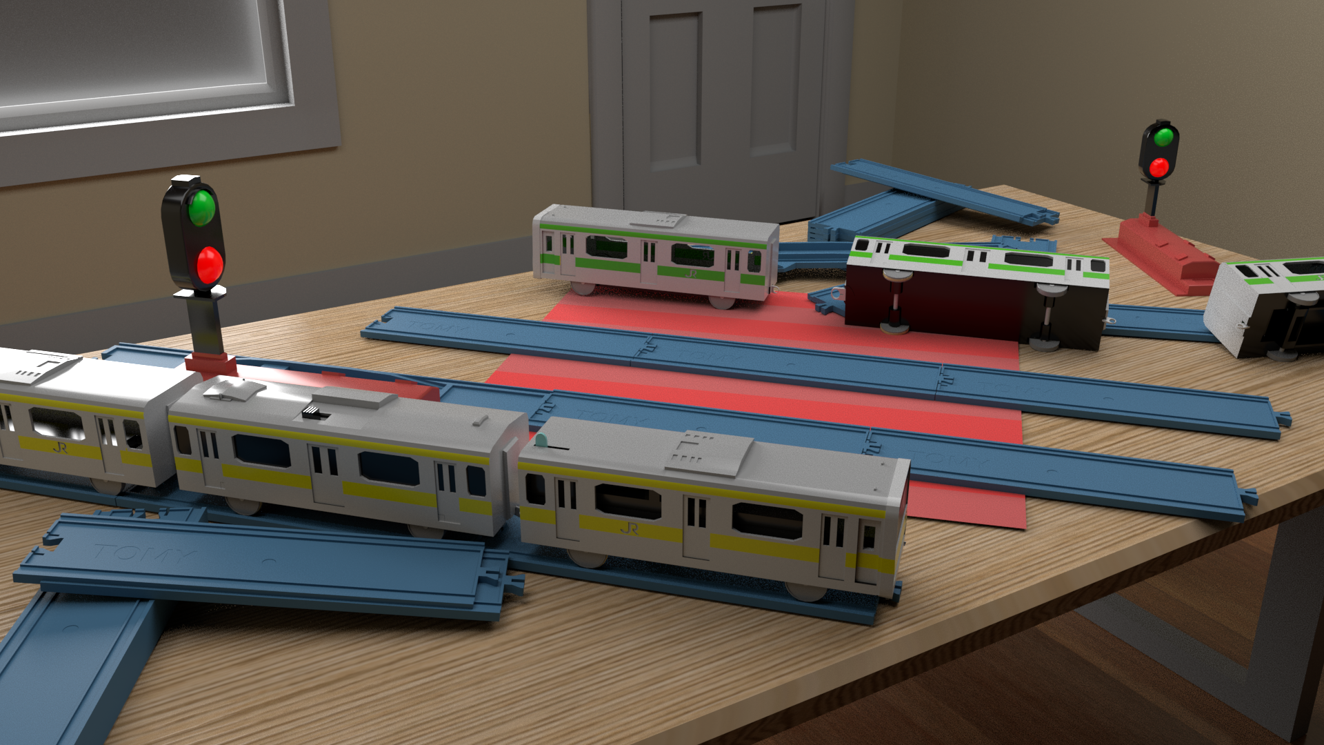 Rendered Image of Toy Train seet